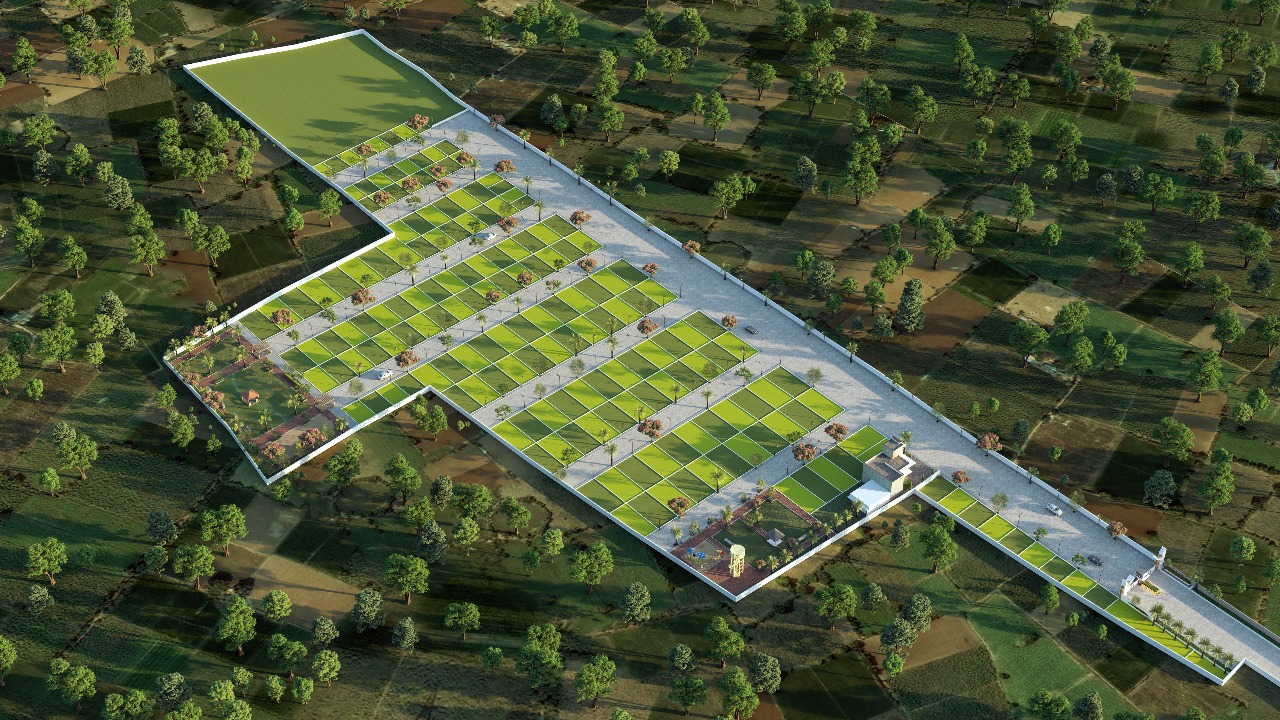 1044 sqft plot at Sejbahar Prime City at 1800sqtf only